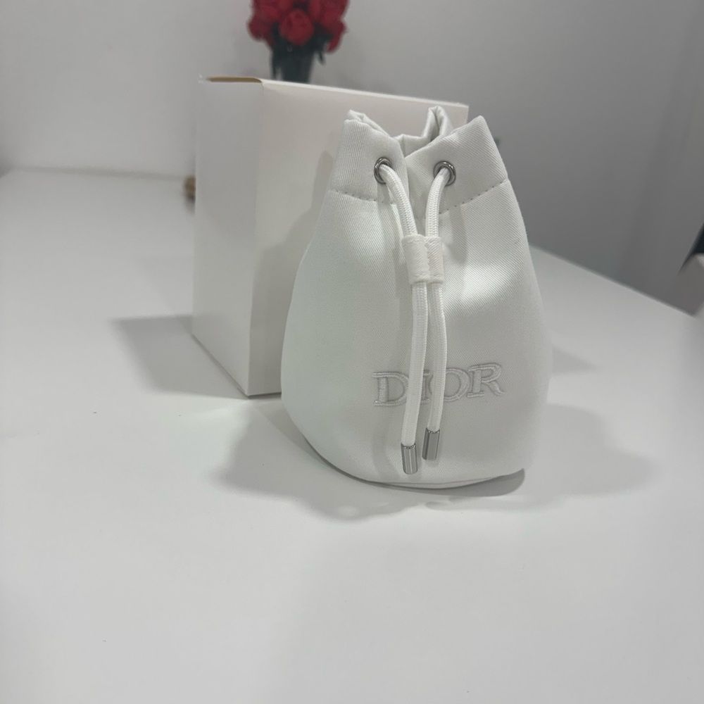Dior Ivory Drawstring Bag - Picture 2 of 5